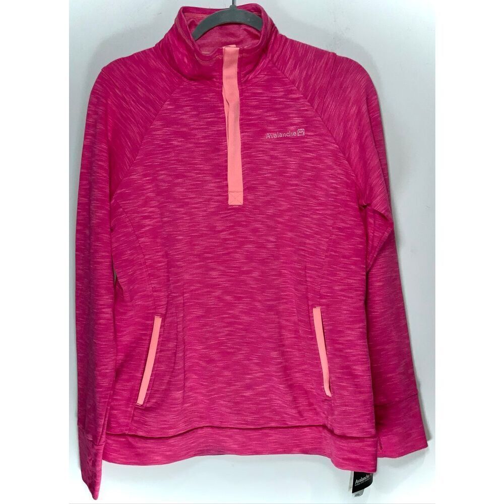 Avalanche pink quarter zip size large